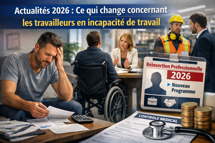 Actualit&eacute;s 2026 : Ce qui change concernant les travailleurs en incapacit&eacute; de travail