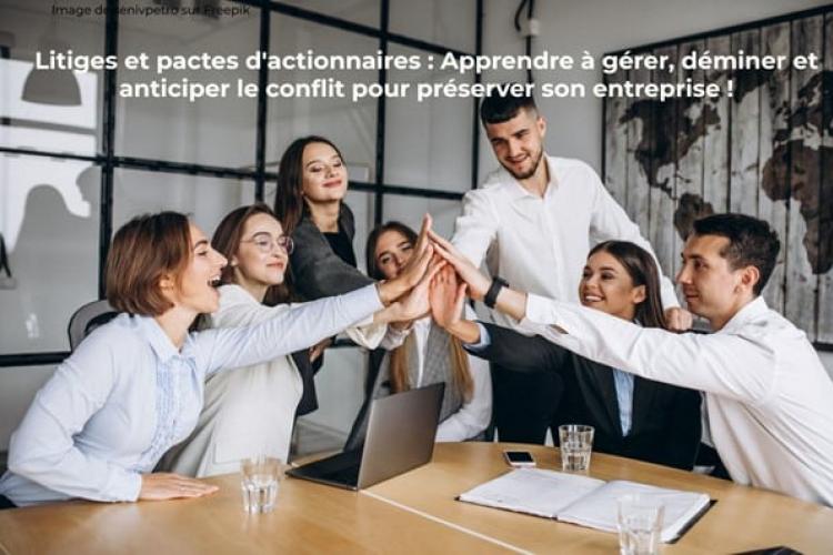 Litiges et pactes d'actionnaires : Apprendre à gérer, déminer et anticiper le conflit pour préserver son entreprise !